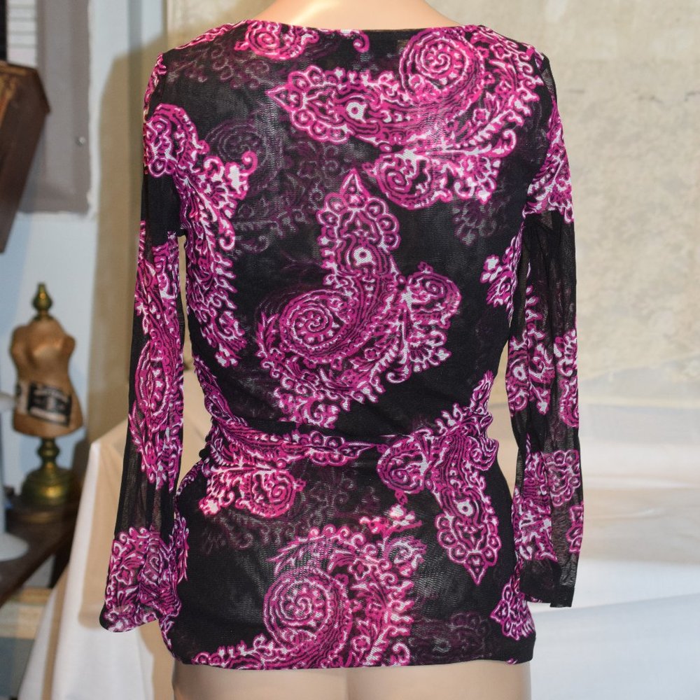 Purple And Black INC International Concepts Blouse